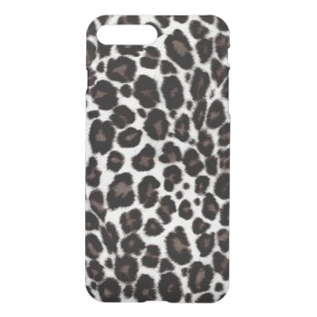Black White Leopard Pattern Classic Stylish Iphone 8 Plus/7 Plus Case by CityHunter at Zazzle