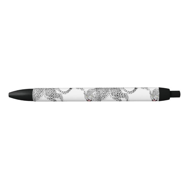 Black White Leopard Pen (Front)