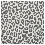Black &amp; White Leopard Print Animal Skin Patterns Fabric