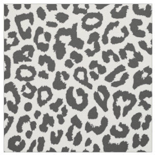 Black & White Leopard Print Animal Skin Patterns Fabric