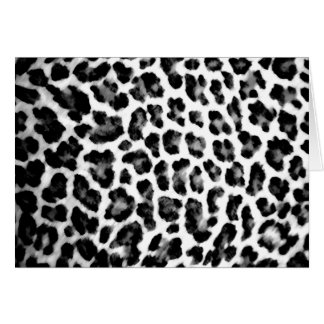 Black & White Leopard Print Cards
