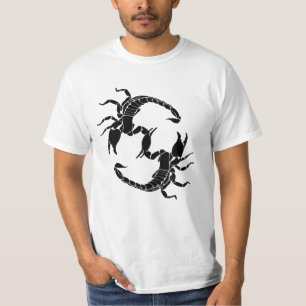Black & White Letter S - Two Scorpions T-Shirt