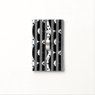Black White Light Switch Cover