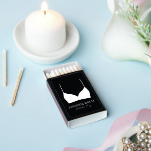 Black White Lingerie Boutique Logo Matchboxes