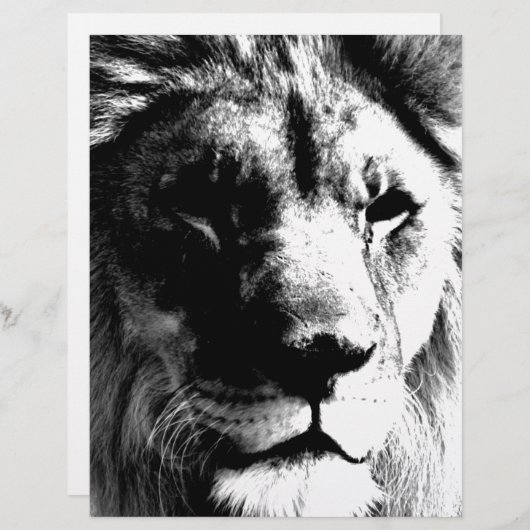 Black & White Lion (Front/Back)