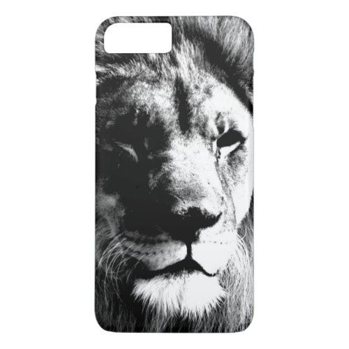 Black  White Lion iPhone 8 Plus7 Plus Case