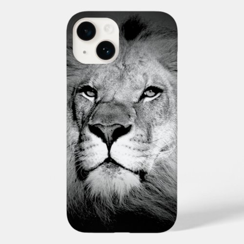 Black  White Lion Case_Mate iPhone 14 Case