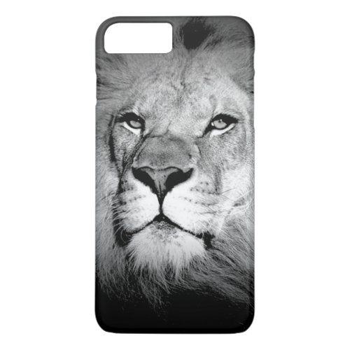 Black  White Lion iPhone 7 Plus Case