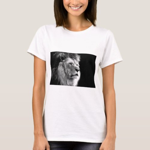 Black White Lion T_Shirt