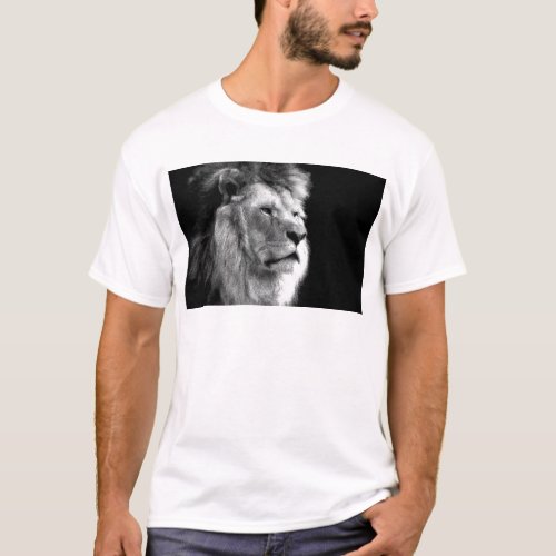 Black White Lion T_Shirt