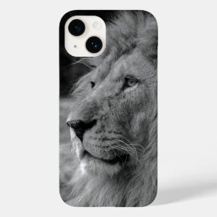 Black & White Lion - Wild Animal Case-Mate iPhone 14 Case