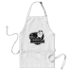 Black & White Little Miss Naughty Adult Apron