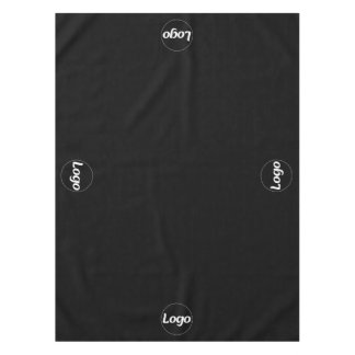 Black White Logo Business Promotional  Tablecloth
