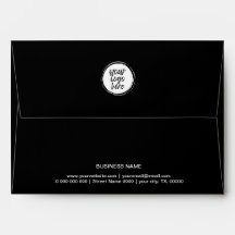 Black &white Logo Custom Business Name