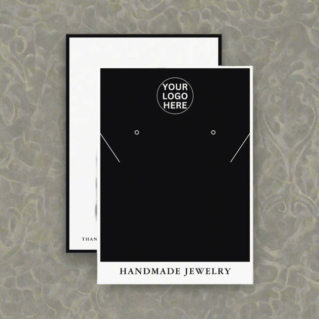 Black & White logo l Earrings Necklace Jewelry    Calling Card (Creator Uploaded)