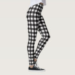 Black White Lumberjack Buffalo Plaid Leggings<br><div class="desc">Here are the leggings you need to dress up your autumn and winter wardrobe! They feature a nice black and white buffalo plaid pattern that will pair with so much. In fact,  they pair perfectly with shirts and other clothing in our store... check them out!</div>