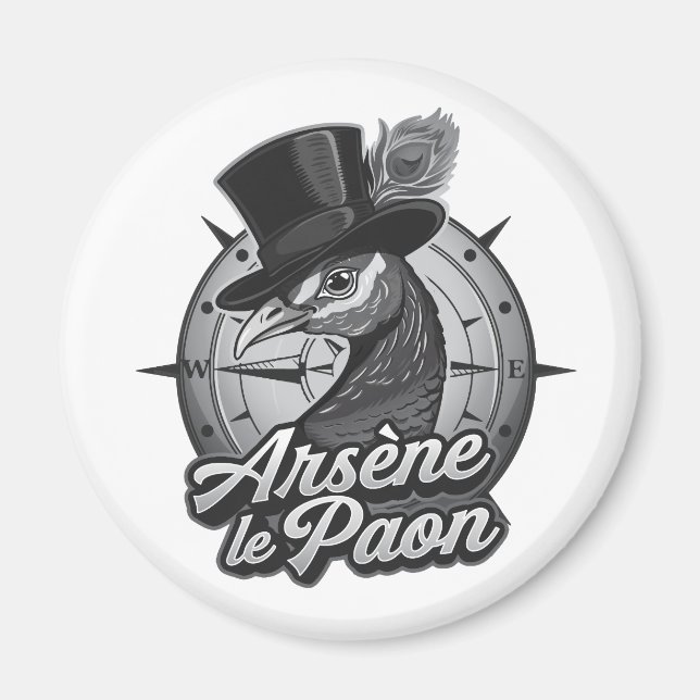 Black & White Magazine Magnet (Front)