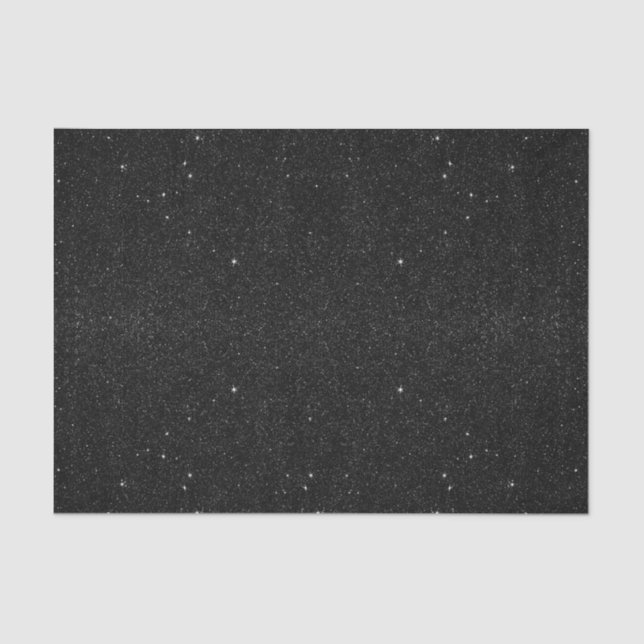 Black & White Majestic Starry Nebula Night Tissue Paper (Front)