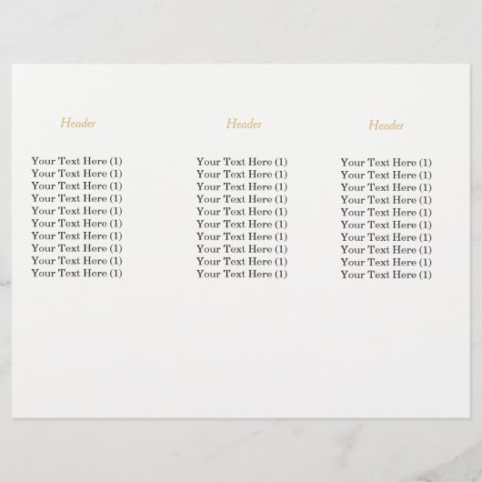 Black White Makeup Lashes Esthetician SPA Brochure (Back)