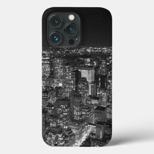 Black  White Manhattan iPhone 13 Pro Case