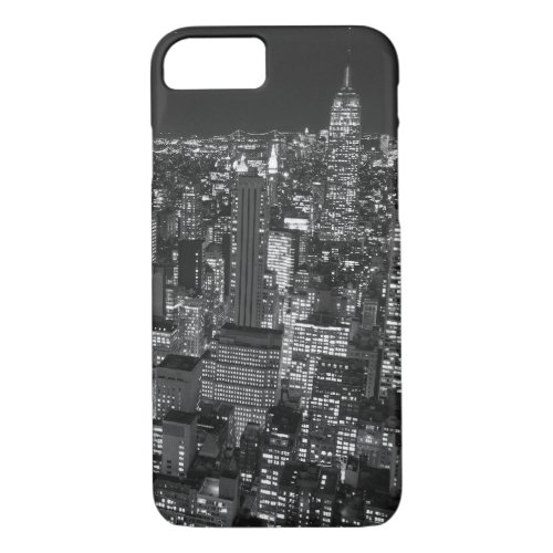 Black  White Manhattan iPhone 7 Case