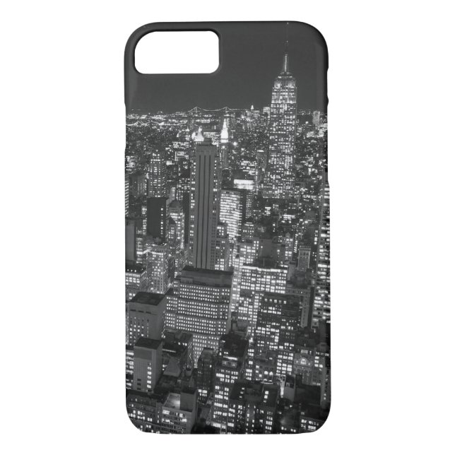 Black & White Manhattan iPhone 7 Case (Back)