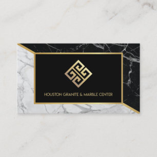 Black & White Marble Business Card