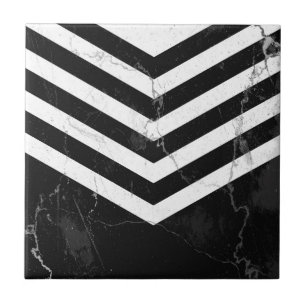 Black & White Marble Ceramic Tile
