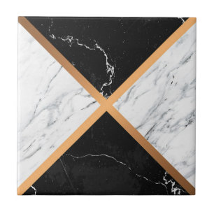 Black & White Marble Ceramic Tile