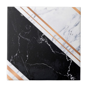 Black & White Marble Ceramic Tile