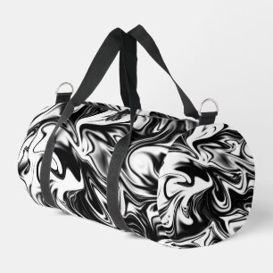 Black White Marble, Duffle Bag