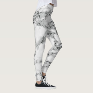 Black White Marble Leggings