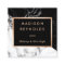 Black White Marble Rose Gold Beauty Salon