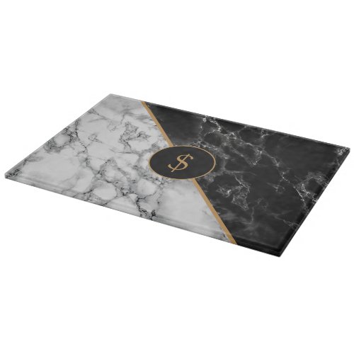Black White Marble Your Personalized Cutting Board