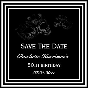 masquerade save the date cards zazzle