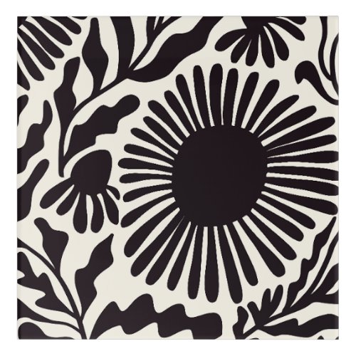 Black  White Matisse Acrylic Print