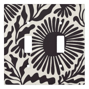 Black & White Matisse Light Switch Cover