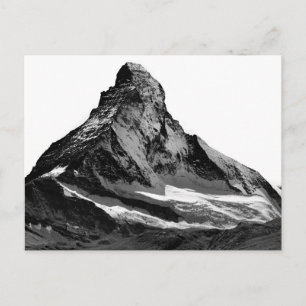 Black & White Matterhorn North Face Postcard