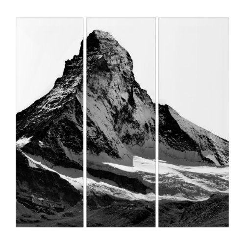 Black  White Matterhorn North Face Triptych