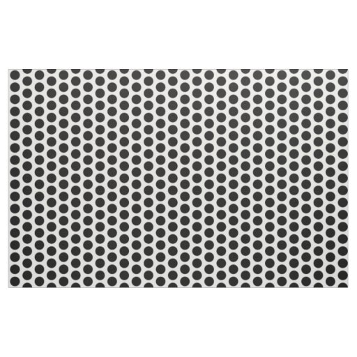 Black White Mini Polka Dots Fabric