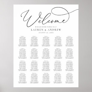 Black & White Minimalist 20 Table Print or Digital