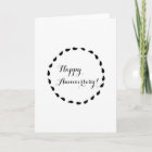 Parent's Wedding Anniversary Black and White Card | Zazzle.com