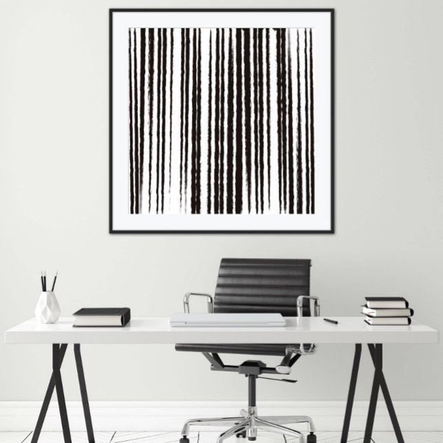 Black & White Minimalist Modern Art Print (Creator Uploaded)