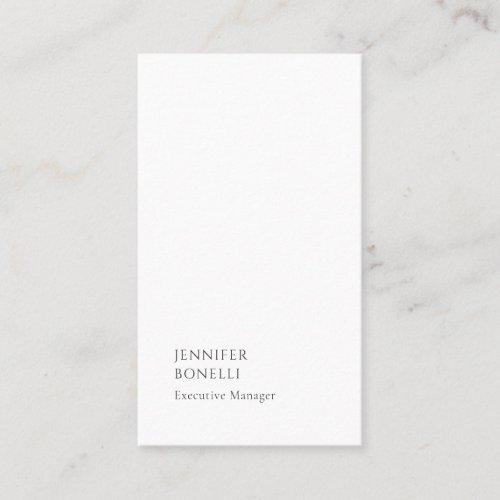 Black white minimalist modern trendy business card