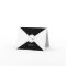 Black white minimalist modern wedding thank you