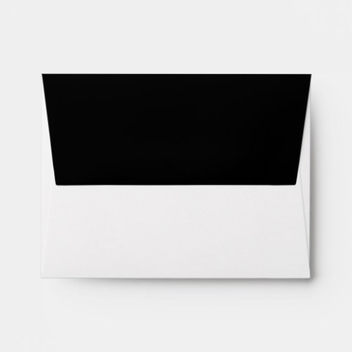Black  White Minimalist Pre_Printed Address RSVP Envelope