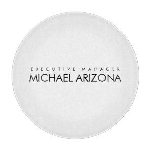 Black & White Minimalist Simple Plain Modern Cutting Board