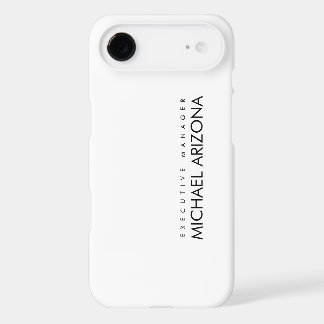 Black & White Minimalist Simple Plain Modern iPhone 17 Air Case