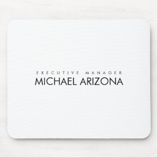 Black & White Minimalist Simple Plain Modern Mouse Pad