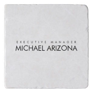 Black & White Minimalist Simple Plain Modern Trivet